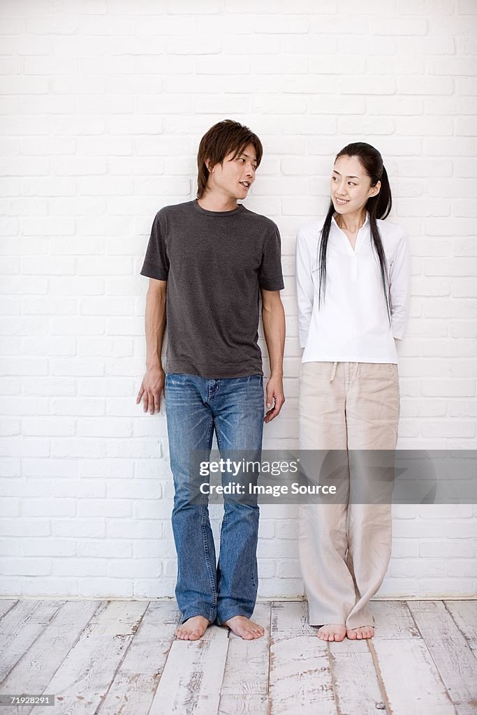 Casual japanese couple