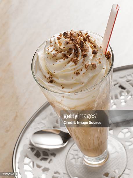iced coffee - doilie stock pictures, royalty-free photos & images