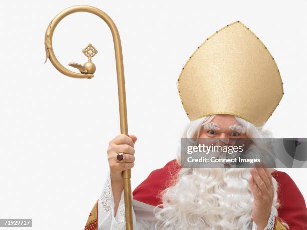 saint nicholas - mitre stock pictures, royalty-free photos & images