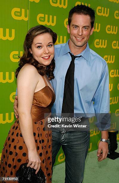 Actress Tina Majorino and actor Michael Muhney arrive at the CW Launch Party at the Warner Bros. Studio on September 18, 2006 in Burbank, California.