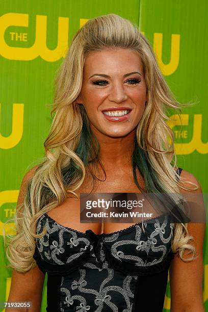 Personality Ashley Massaro arrives at the CW Launch Party at the Warner Bros. Studio on September 18, 2006 in Burbank, California.