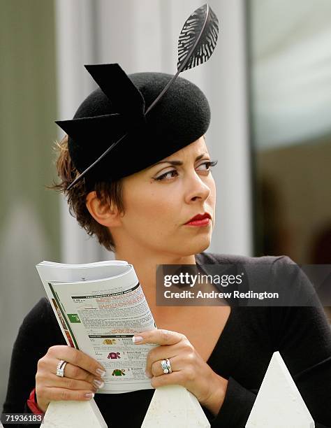 Laurae Westwood , wife of Lee Westwood, attends the Ryder Cup Wives Race Day at The Curragh racecourse on September 19, 2006 in Naas, Ireland.