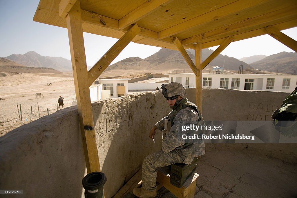 US Army Soldiers At FOB Mizan In Zabul Province Afghanistan