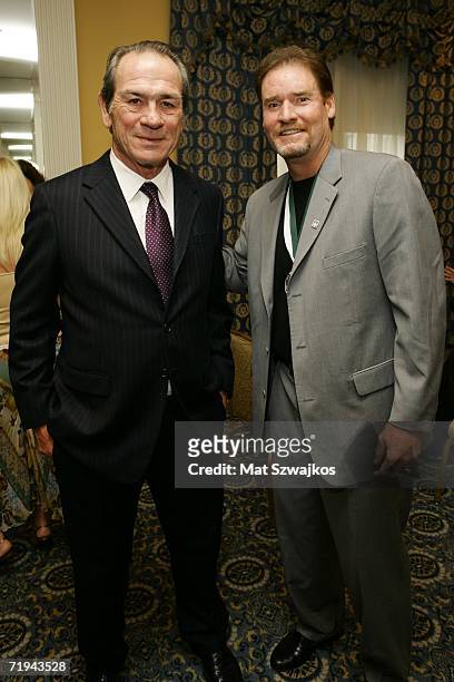 Actor Tommy Lee Jones and College Basketball coach Wade Boggs attend the 21st Annual Great Sports Legends Dinner to benefit The Buoniconti Fund to...