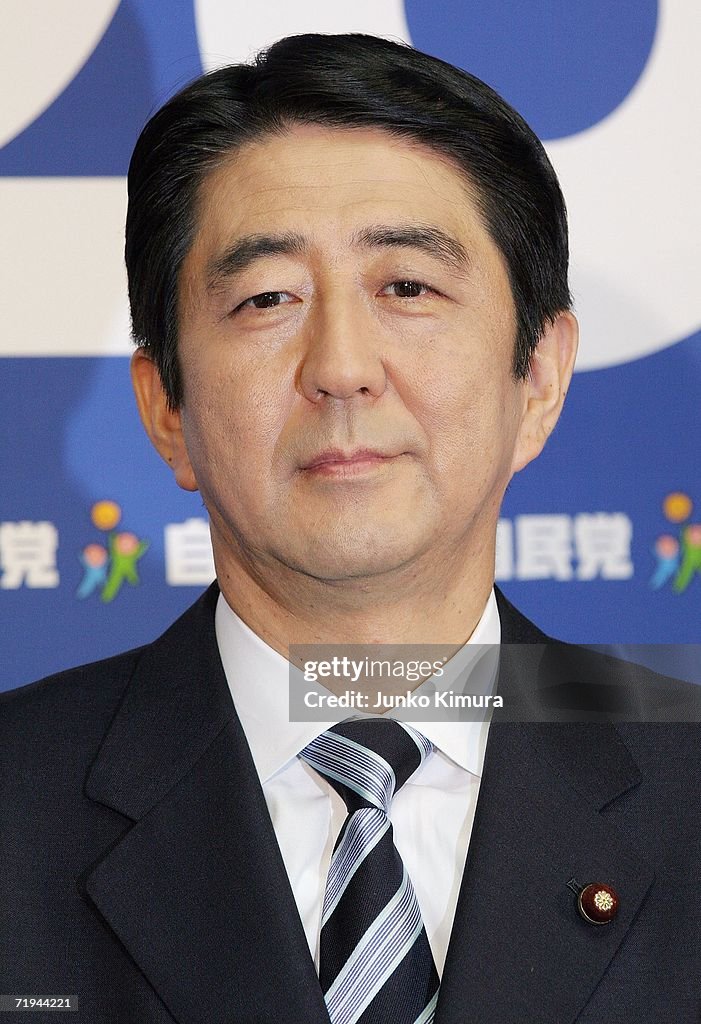 Shinzo Abe Elected As The President Of The Ruling Liberal Democrat Party