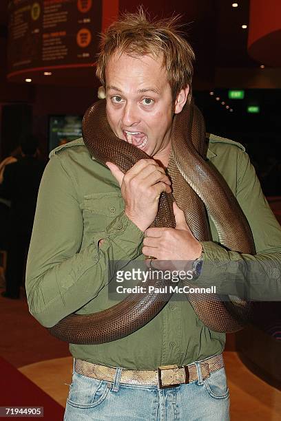 Personality Mike Goldman attends the launch party for Sydney Wildlife World at Darling Harbour on September 20, 2006 in Sydney, Australia. The...