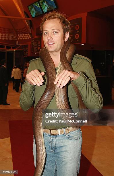 Personality Mike Goldman attends the launch party for Sydney Wildlife World at Darling Harbour on September 20, 2006 in Sydney, Australia. The...