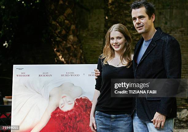 German director Tom Tykwe poses with Actress Rachel Hurd-Wood of Britain during the photocall of "Profumo, storia di assassino" , 20 Septembre 2006...