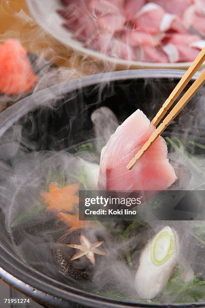 hot pot dish - amberjack stock pictures, royalty-free photos & images