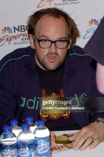 Ethan Suplee poses at the NBC Experience store where NBC Universal hosted a DVD signing with the cast on September 20, 2006 in New York City.
