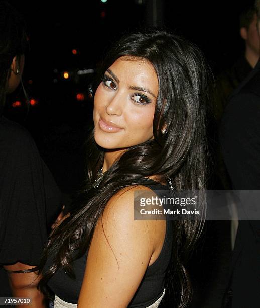 Kim Kardashian attends the Teen Vogue Young Hollywood party held on September 20, 2006 in West Hollywood California.