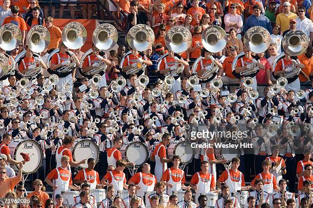 Band member of the Auburn Tigers during a game against the LSU Tigers on September 16, 2006 at Jordan-Hare Stadium in Auburn, Alabama. The Auburn...