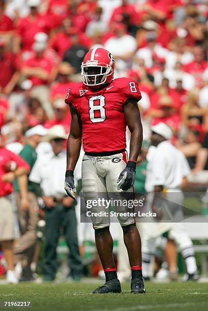 Paul Oliver of the Georgia Bulldogs stands on the field during the game against the UAB Blazers on September 16, 2006 at Sanford Stadium in Athens,...