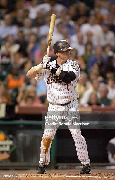 Craig Biggio of the Houston Astros stands ready at bat during the game against the Cincinnati Reds September 19, 2006 at Minute Maid Park in Houston,...