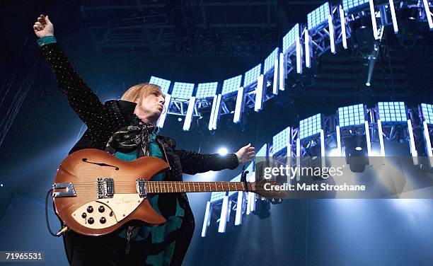 Tom Petty and the Heartbreakers perform on their Highway Companion Tour at the Stephen J. O'Connell Center on September 21, 2006 in Gainesville,...