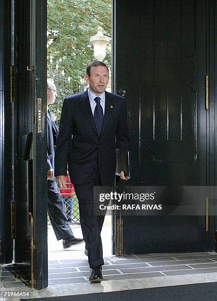 President of the Basque Regional Government, Juan Jose Ibarretxe arrives at the Basque Parliament to take part in a general session, 22 September...