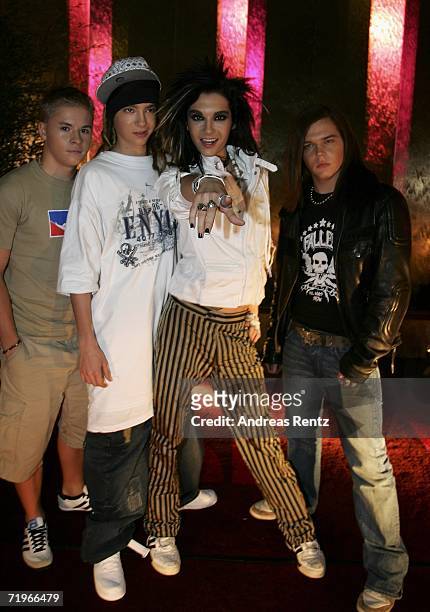 The German boy group Tokio Hotel attends the Music Meets Media event at the Esplanade Hotel on September 21, 2006 in Berlin, Germany