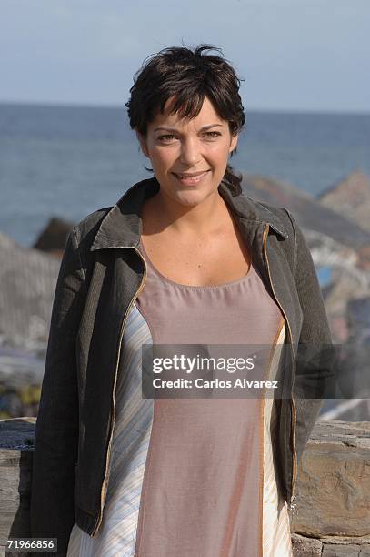 Actress Cristina Plazas attends a photocall for "Vete de Mi" during the second day of 54th San Sebastian Film Festival at the Kursaal Palace on...