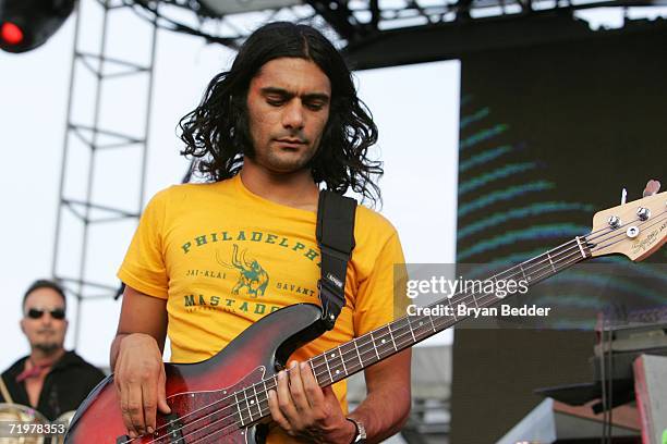 Thievery Corporation performs onstage at the Virgin Festival by Virgin Mobile at Pimlico Race Course on September 23, 2006 in Baltimore, Maryland.