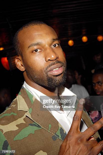 Baron Davis of the Golden State Warriors attends T.I.'s Birthday Celebration at the Hiro Ballroom on September 23, 2006 in New York City.