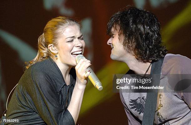 LeAnn Rimes performs to promote her soon to be released album ''This Woman'' at Great America's Redwood Amphitheater on September 24, 2006 in Santa...