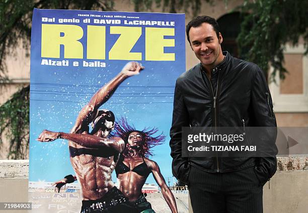 Director David LaChapelle poses 25 September 2006 during the presentation of his first film "Rize" in Rome. AFP PHOTO / TIZIANA FABI