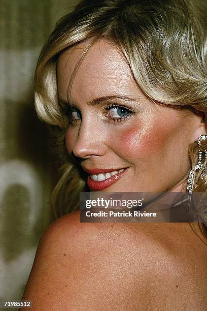 Personality Sophie Falkiner attends the Vin De Champagne Awards at the Glass Brasserie, Sydney Hilton on September 25, 2006 in Sydney, Australia.