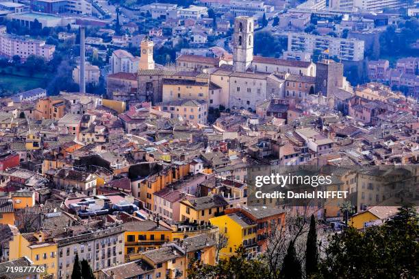 france, south-eastern france, grasse, worlds capital of perfume, rooftops, historical town - south eastern france stock pictures, royalty-free photos & images