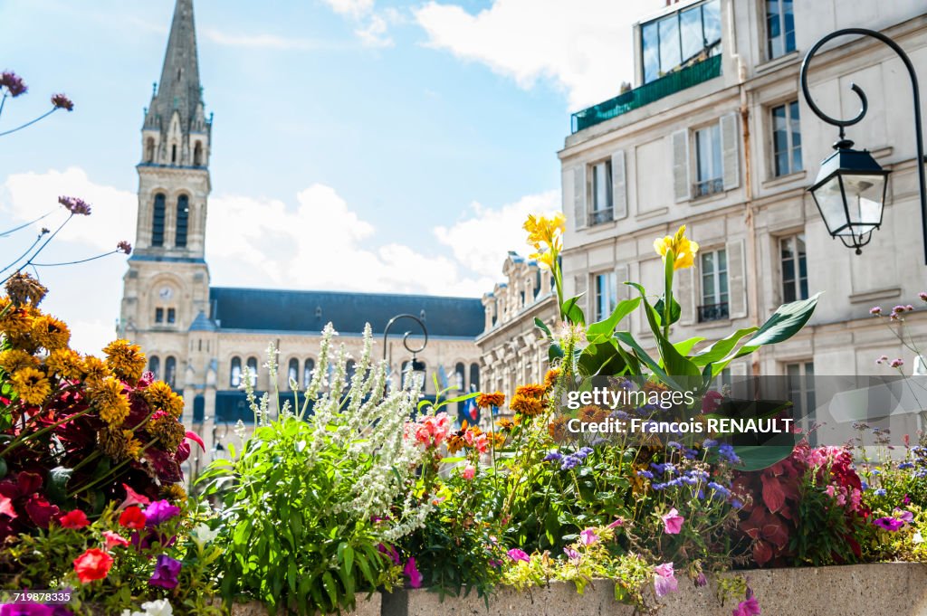 France, suburbs of Paris, Saint Cloud, city center