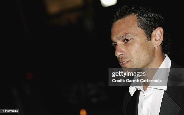 Mark Ramprakash of Surrey arrives at the Professional Cricketers Association Awards Dinner held at The Royal Albert Hall on September 25, 2006 in...