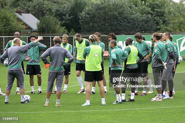 Overview during the training session of Werder Bremen on September 26, 2006 in Bremen, Germany. Werder Bremen will play against FC Barcelona in their...