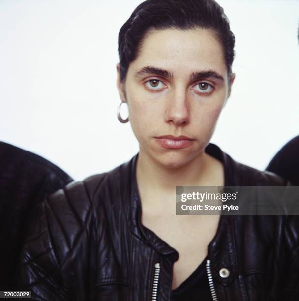 English singer songwriter Polly Harvey, who records material as P J Harvey, 1992.