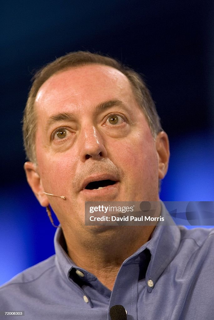 Intel Developer Forum Intel Corporation CEO Paul Otellini delivers his keynote speech as he ...