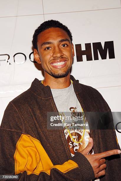 New York Knicks team member Jerrod Jeffries attends Janet Jackson's "20 Y.O." Album Release Party at Room Service September 26, 2006 in New York City.