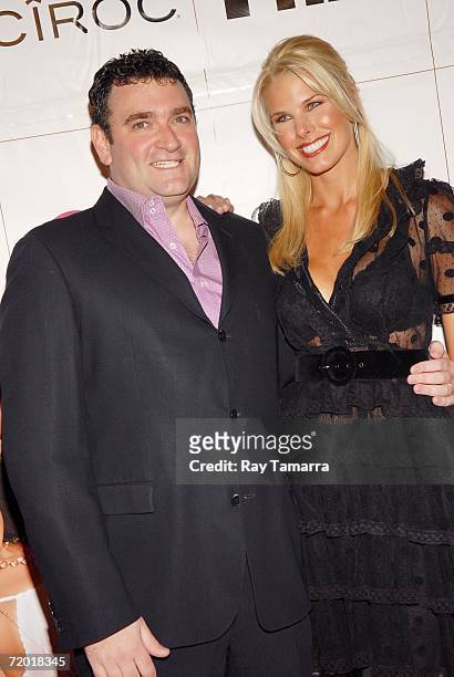 Editor-In-Chief Scott Grambling and model Beth Ostrosky attends Janet Jackson's "20 Y.O." Album Release Party at Room Service September 26, 2006 in...