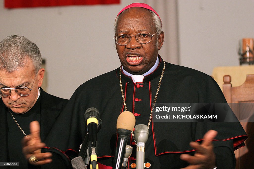 Zambian Archbishop Emmanuel Milingo spea