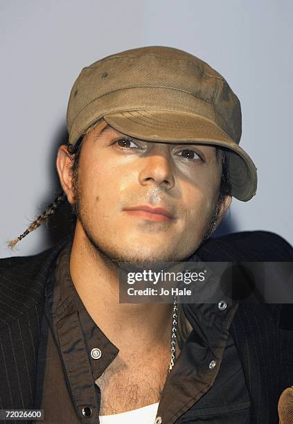 Richard Abs Breen of British boyband 5ive as they announce their reforming, at the Carling Academy, Islington on September 27, 2006 in London,...