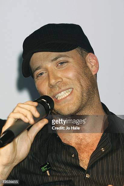 Jason Brown of British boyband 5ive as they announce their reforming, at the Carling Academy, Islington on September 27, 2006 in London, England.