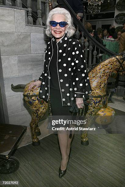 Socialite Anne Slater attends the opening of Linda Horn's Madison Avenue store on September 27, 2006 in New York City.