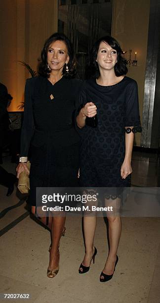 Katie Turner and guest attend the opening night of Jay Jopling's new White Cube Gallery in Mason's Yard followed by party at Claridges, on September...