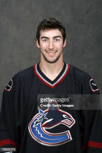 Luc Bourdon of the Vancouver Canucks poses for a portrait at General ...