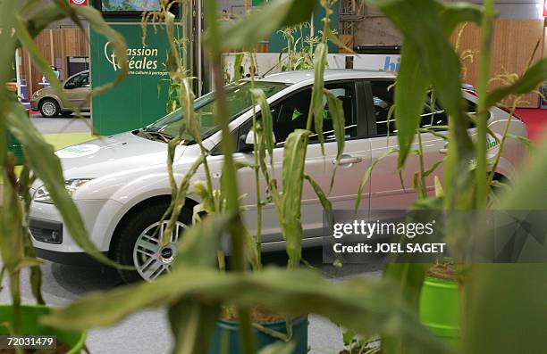 View taken on the stand of "Passion Cereales", a French association for the promotion of cereals at the Paris Motor Show 28 September 2006. The...