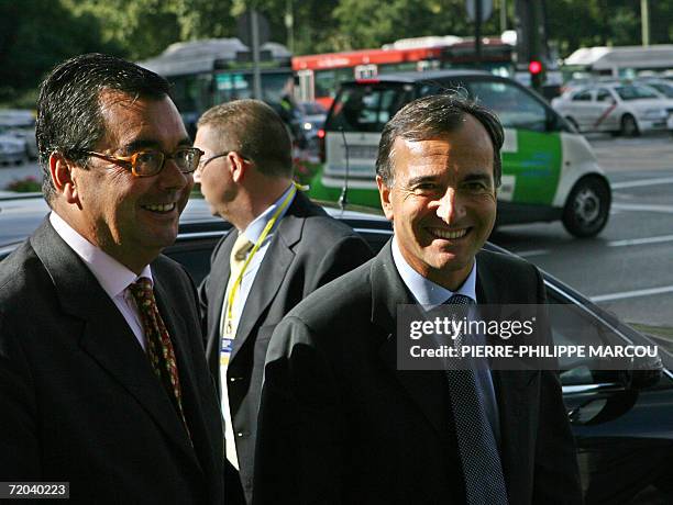 Commissioner for Interior affairs Franco Frattini arrives for the eight-country round table on immigration in Madrid, 29 September 2006. Ministers...