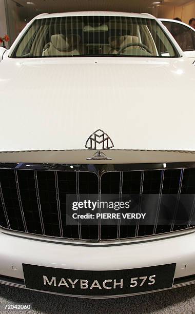 Daimler Chrysler Maybach 57S is presented at the Paris Motor Show 29 September 2006 . Over the course of the two-week show, which runs from September...