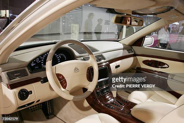 Daimler Chrysler Maybach 57S is presented at the Paris Motor Show 29 September 2006 . Over the course of the two-week show, which runs from September...