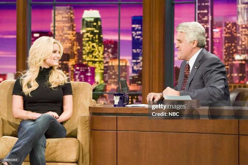 Jessica Simpson Appears on "The Tonight Show with Jay Leno"