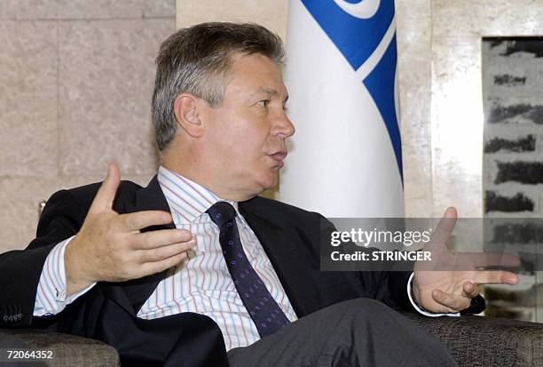 Chairman in office, Belgian Forgeign Minister Karel De Gucht talks during a meeting with Georgia's President Mikhail Saakashvili in Tbilisi, 02...