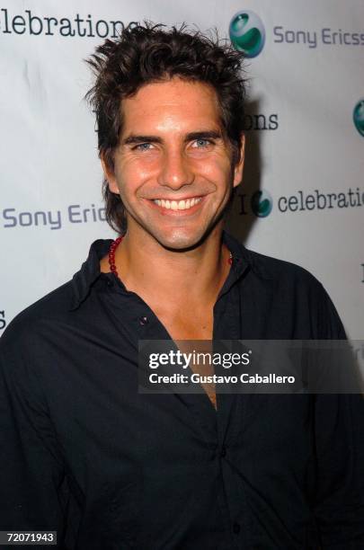 Arap Bethke poses at the Sony Ericsson 5th Anniversary Party at Prive Nightclub on October 2, 2006 in Miami Beach, Florida.