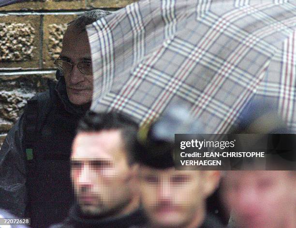 Montigny-les-Metz, FRANCE: Convicted serial killer Francis Heaulme is pictured, 03 October 2006 in Montigny-les-Metz, Eastern France, during a...