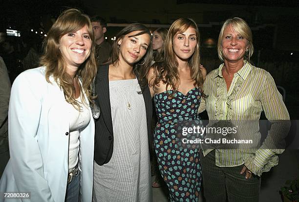 Andrea Pett Joseph, Rashida Jones, Summer Phoenix and Cynthia Pett Dante attend "Some Odd Rubies" West Coast Store Opening, hosted by Gran Centenario...